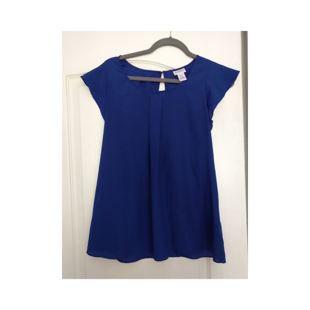 motherhood maternity blue dress shirt